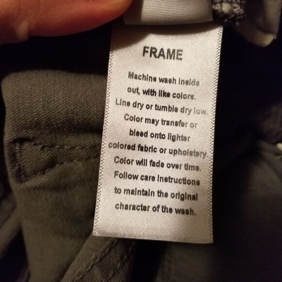 Frame Le Skinny de Jeanne Skinny Gray Jeans LSS769 - Picture 16 of 16